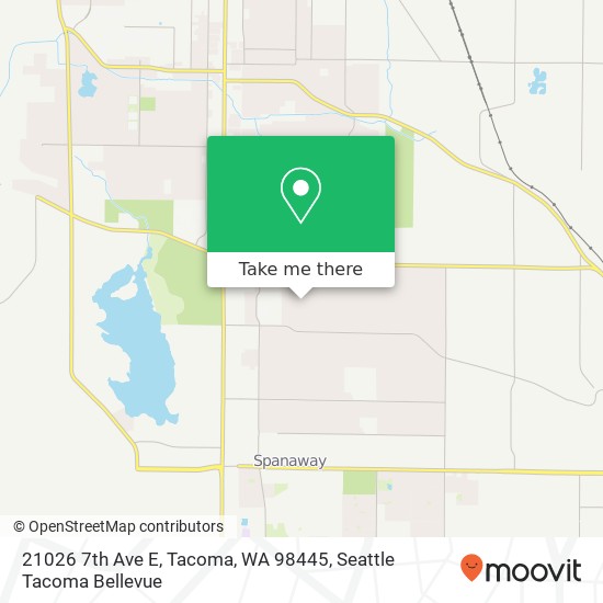 Mapa de 21026 7th Ave E, Tacoma, WA 98445