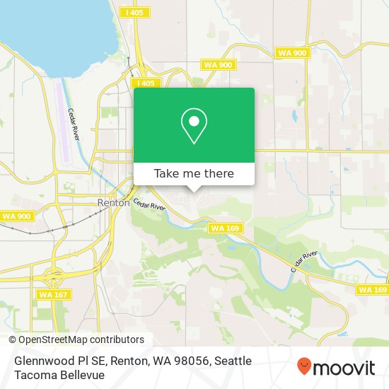 Mapa de Glennwood Pl SE, Renton, WA 98056