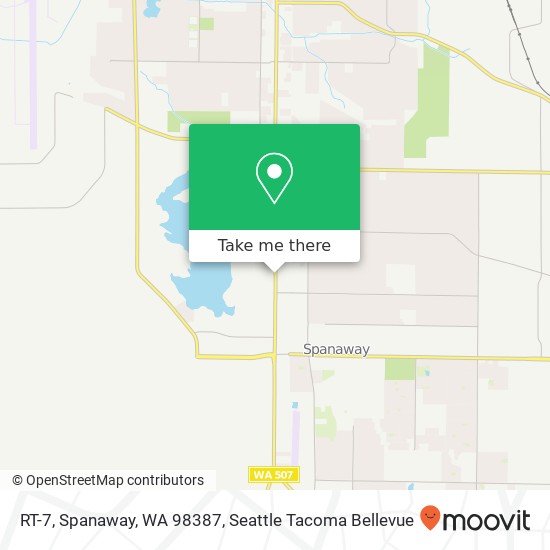 Mapa de RT-7, Spanaway, WA 98387