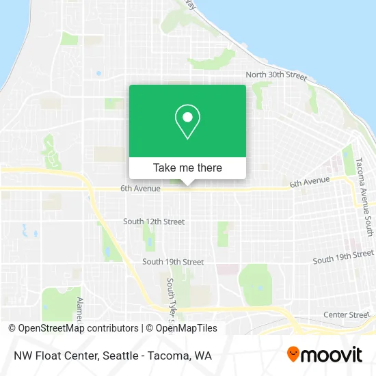 NW Float Center map