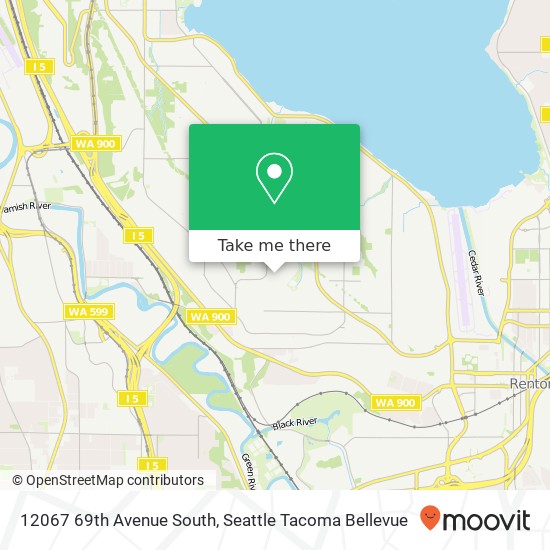 Mapa de 12067 69th Avenue South, 12067 69th Ave S, Seattle, WA 98178, USA