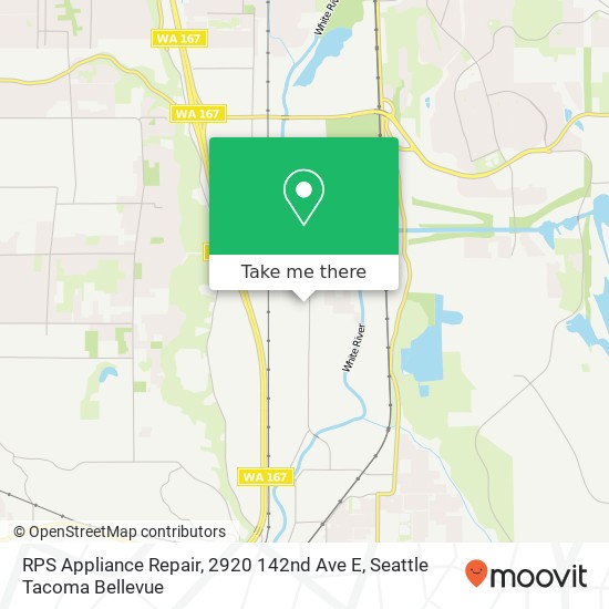 Mapa de RPS Appliance Repair, 2920 142nd Ave E