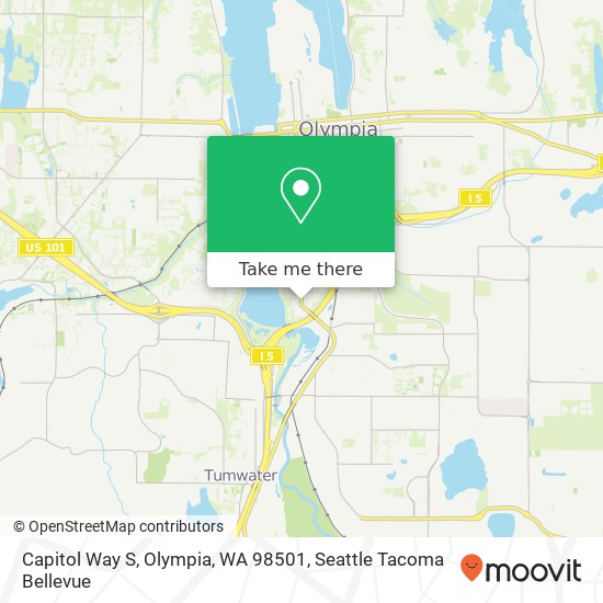 Capitol Way S, Olympia, WA 98501 map