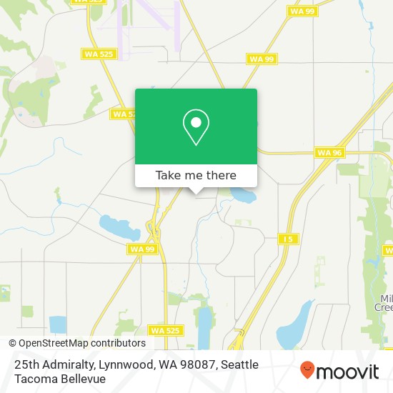 Mapa de 25th Admiralty, Lynnwood, WA 98087