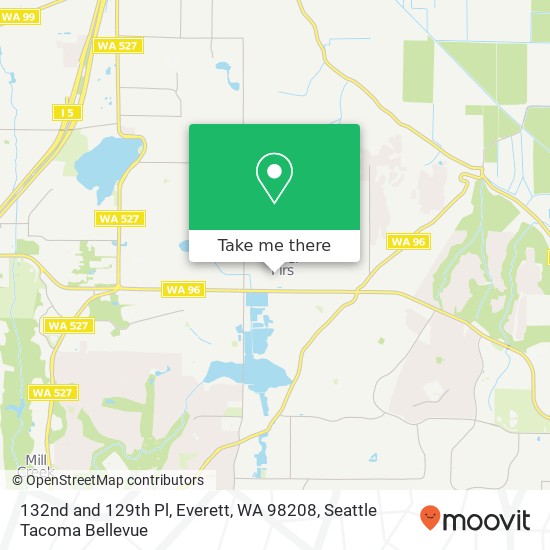 Mapa de 132nd and 129th Pl, Everett, WA 98208