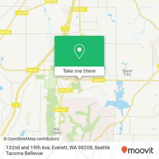 132nd and 19th Ave, Everett, WA 98208 map