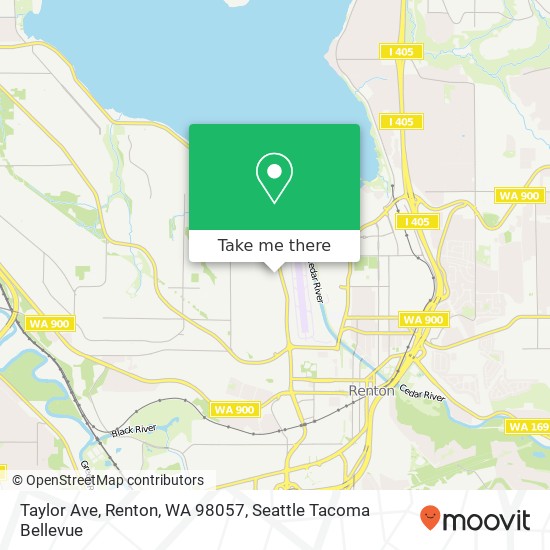 Mapa de Taylor Ave, Renton, WA 98057