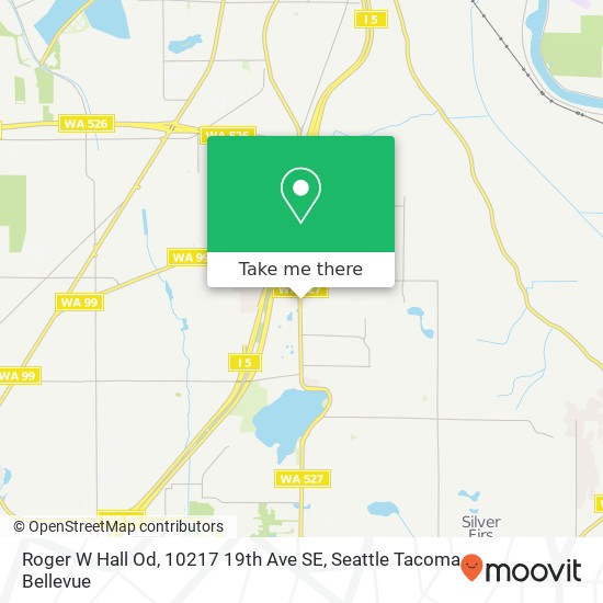 Mapa de Roger W Hall Od, 10217 19th Ave SE