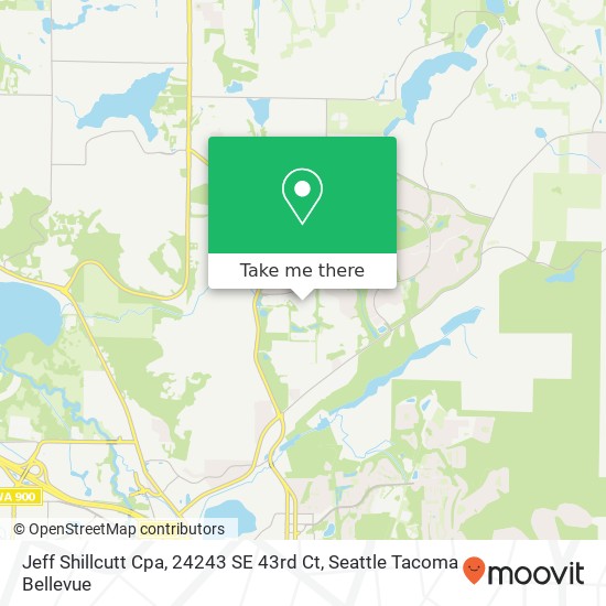 Mapa de Jeff Shillcutt Cpa, 24243 SE 43rd Ct