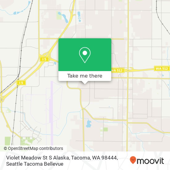 Violet Meadow St S Alaska, Tacoma, WA 98444 map