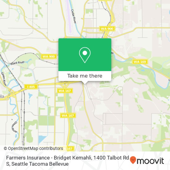 Farmers Insurance - Bridget Kemahli, 1400 Talbot Rd S map