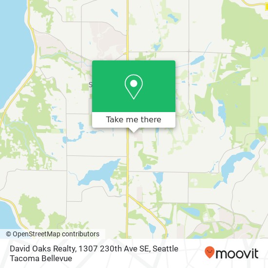 Mapa de David Oaks Realty, 1307 230th Ave SE