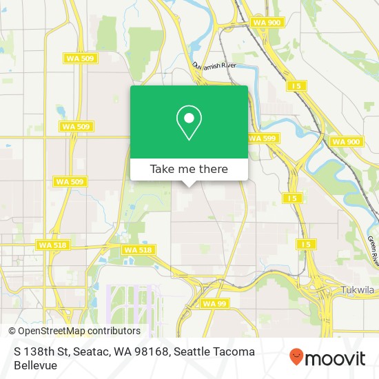 S 138th St, Seatac, WA 98168 map