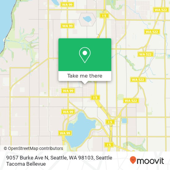 Mapa de 9057 Burke Ave N, Seattle, WA 98103