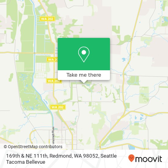 Mapa de 169th & NE 111th, Redmond, WA 98052