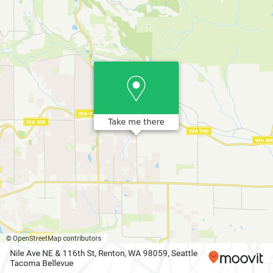 Mapa de Nile Ave NE & 116th St, Renton, WA 98059