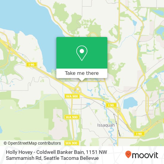 Mapa de Holly Hovey - Coldwell Banker Bain, 1151 NW Sammamish Rd