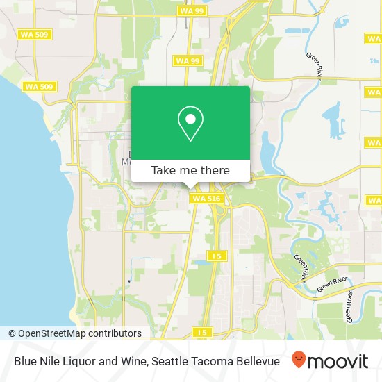 Blue Nile Liquor and Wine map