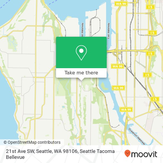 21st Ave SW, Seattle, WA 98106 map