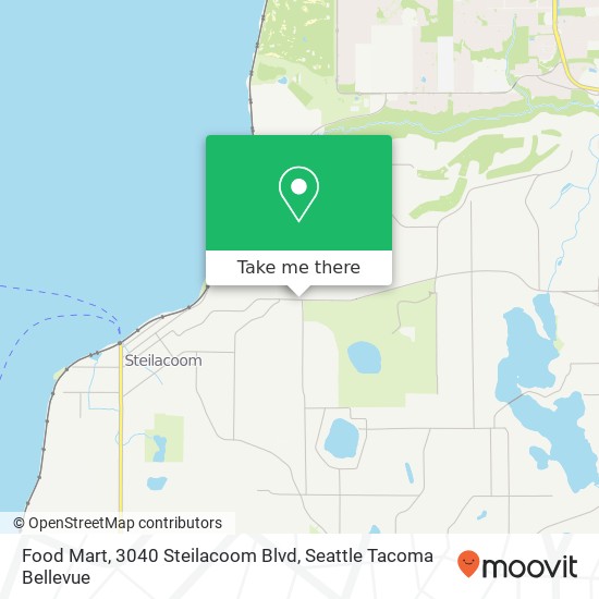 Food Mart, 3040 Steilacoom Blvd map