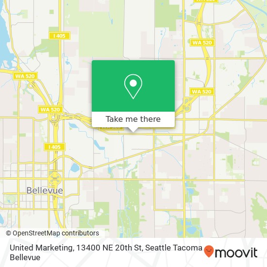 Mapa de United Marketing, 13400 NE 20th St