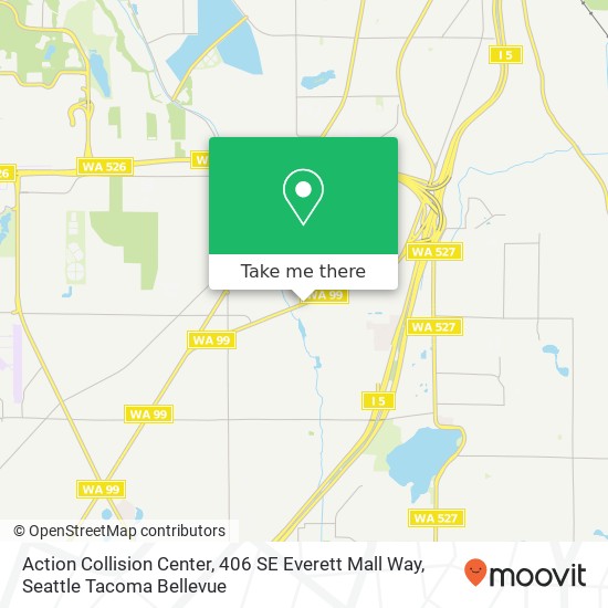 Mapa de Action Collision Center, 406 SE Everett Mall Way