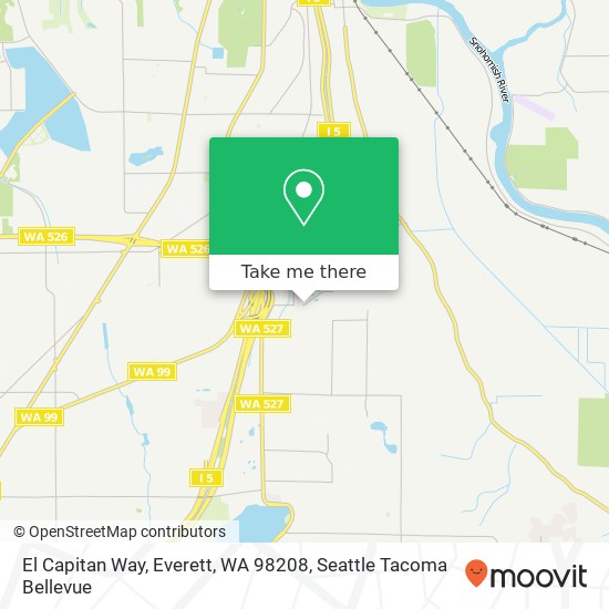 Mapa de El Capitan Way, Everett, WA 98208