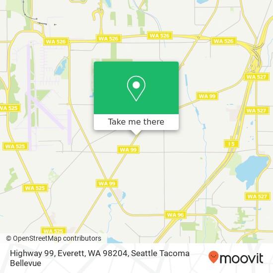 Highway 99, Everett, WA 98204 map