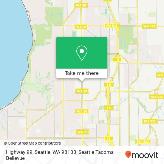 Mapa de Highway 99, Seattle, WA 98133