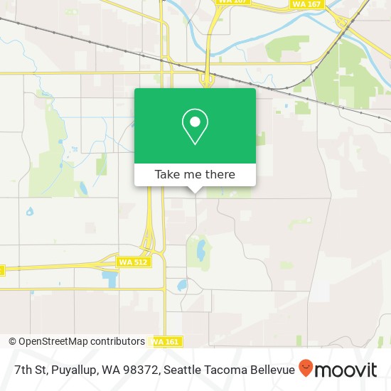 Mapa de 7th St, Puyallup, WA 98372