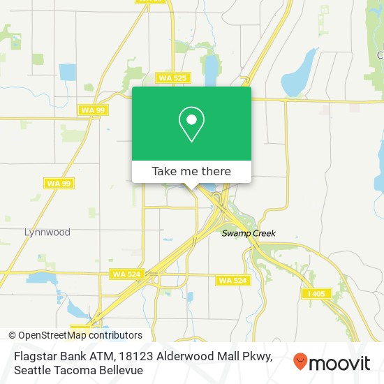 Mapa de Flagstar Bank ATM, 18123 Alderwood Mall Pkwy