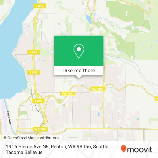 1916 Pierce Ave NE, Renton, WA 98056 map