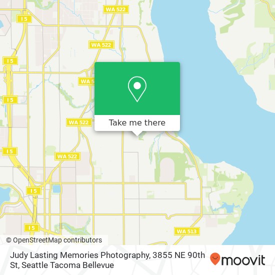 Mapa de Judy Lasting Memories Photography, 3855 NE 90th St