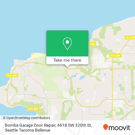 Mapa de Bomba Garage Door Repair, 4618 SW 320th St