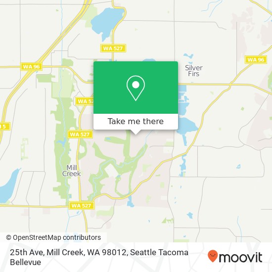 25th Ave, Mill Creek, WA 98012 map