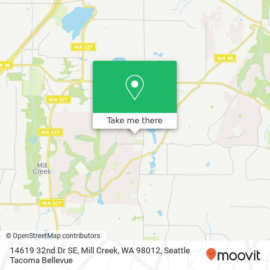 Mapa de 14619 32nd Dr SE, Mill Creek, WA 98012