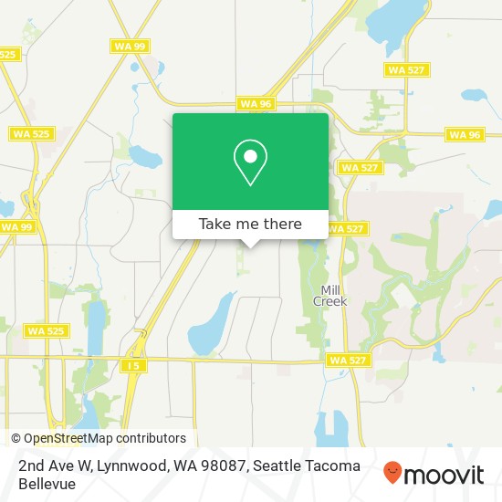 Mapa de 2nd Ave W, Lynnwood, WA 98087