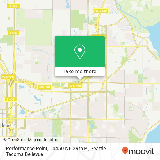 Performance Point, 14450 NE 29th Pl map