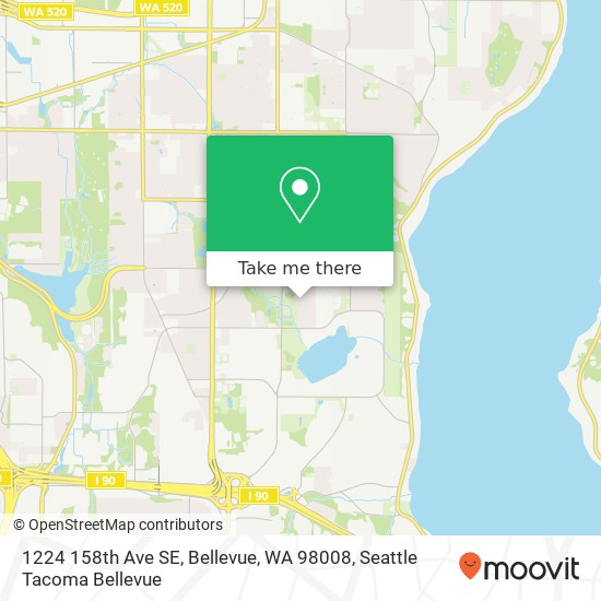 1224 158th Ave SE, Bellevue, WA 98008 map