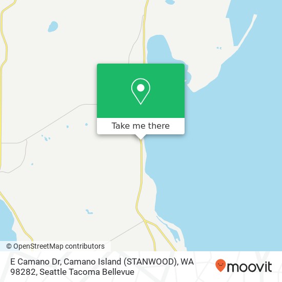 Mapa de E Camano Dr, Camano Island (STANWOOD), WA 98282