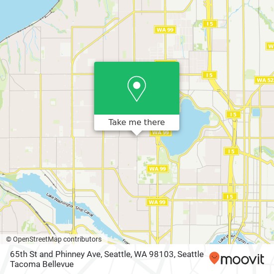 65th St and Phinney Ave, Seattle, WA 98103 map