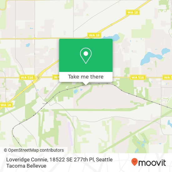 Loveridge Connie, 18522 SE 277th Pl map