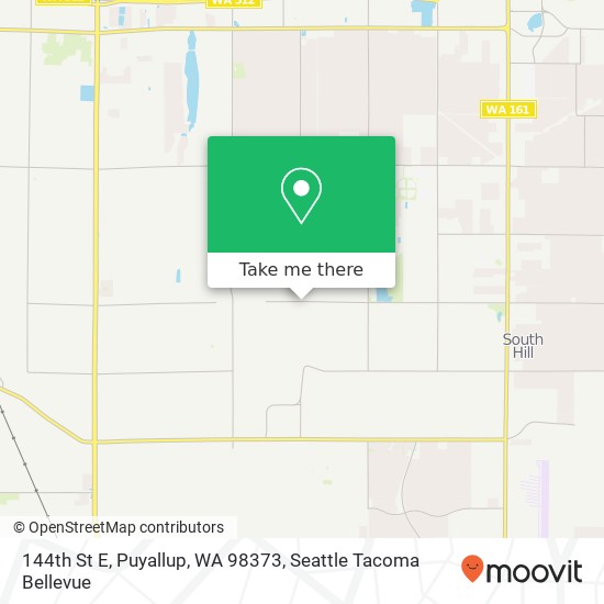 144th St E, Puyallup, WA 98373 map