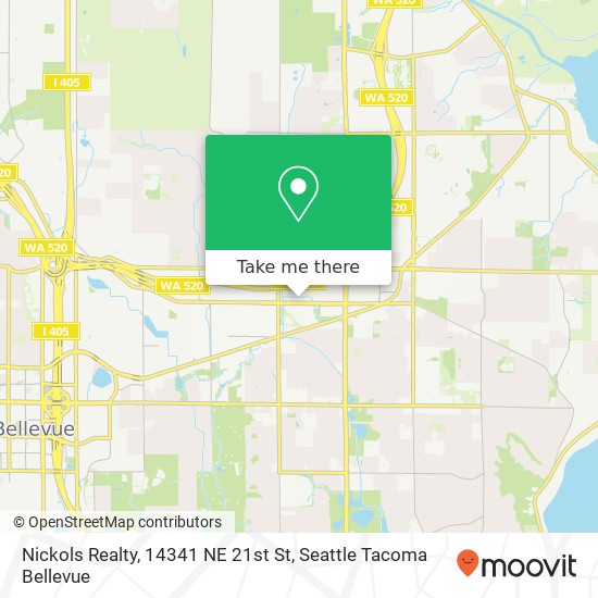 Mapa de Nickols Realty, 14341 NE 21st St