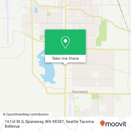 Mapa de 161st St S, Spanaway, WA 98387