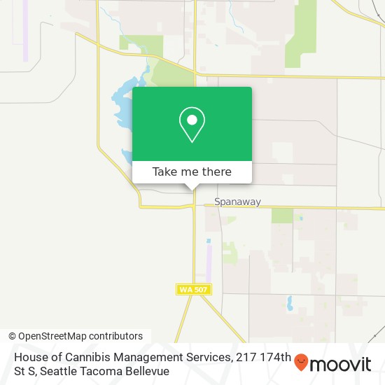 Mapa de House of Cannibis Management Services, 217 174th St S