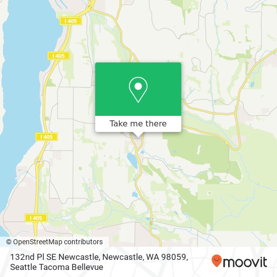 Mapa de 132nd Pl SE Newcastle, Newcastle, WA 98059