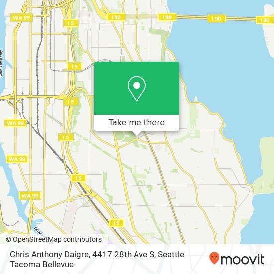 Mapa de Chris Anthony Daigre, 4417 28th Ave S