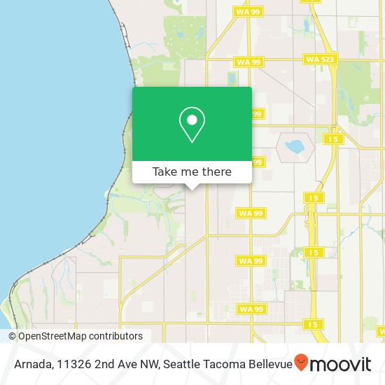 Arnada, 11326 2nd Ave NW map