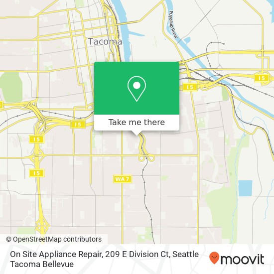 On Site Appliance Repair, 209 E Division Ct map